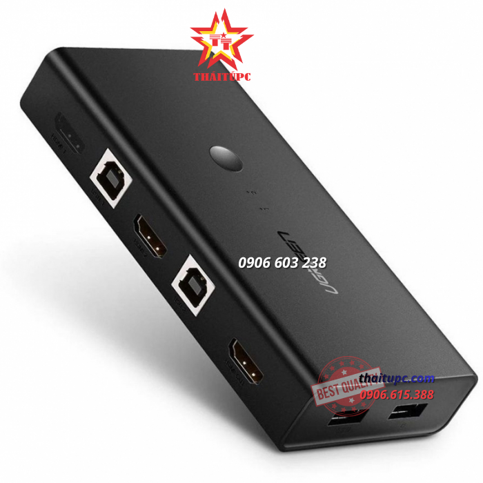 KVM SWITCH - 2 CỔNG HDMI 4K VÀ 4 CỔNG USB CAO CẤP CHÍNH HÃNG - UGREEN 50744 KVM SWITCH - 2 CỔNG HDMI 4K VÀ 4 CỔNG USB CAO CẤP CHÍNH HÃNG - UGREEN 50744