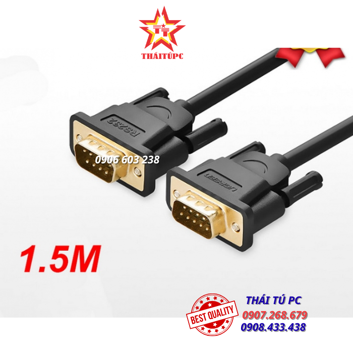 CÁP COM TO COM (RS232) HAI ĐẦU DƯƠNG DÀI 1.5M UGREEN 20153 CÁP COM TO COM (RS232) HAI ĐẦU DƯƠNG DÀI 1.5M UGREEN 20153