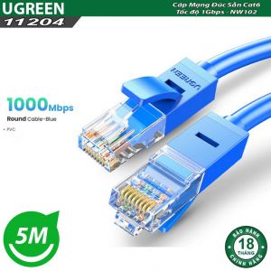 Dây mạng 5M Cat 6 UTP NW102 Ugreen 11204