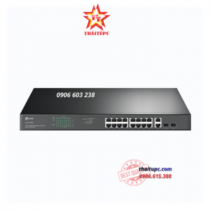 Switch TP-Link 16-Port 10/100Mbps PoE + 2-Port Gigabit TL-SL1218MP