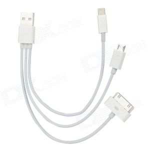 Cáp USB 2.0 -> Iphone 4 + Iphone 5 + Micro USB Z-Tek (ZY 070)