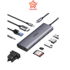 hub-usb-type-c-10-trong-1-ra-hdmi-vga-usb-lan-1gbps-3-5mm-sd/tf-sac-pd-100w-ugreen-15601 - ảnh nhỏ  1