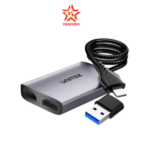 Bộ chuyển đổi Type-C+USB -> HDMI kép UNITEK V1427A01