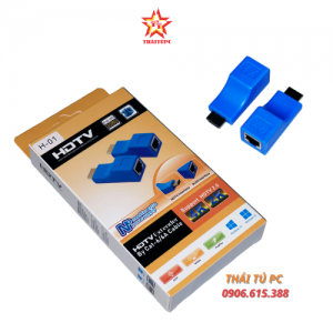 Bộ nối dài HDTV 30m -> Lan Extender 4K Cat66a xanh H-01