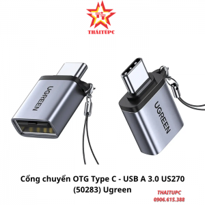 Đầu chuyển đổi OTG USB Type-C to USB 3.0 vỏ nhôm Ugreen 50283 cao cấp