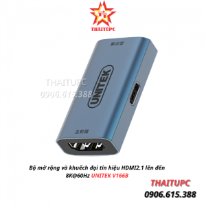 Bộ mở rộng và khuếch đại tín hiệu HDMI2.1 lên đến 8K@60Hz UNITEK V166B