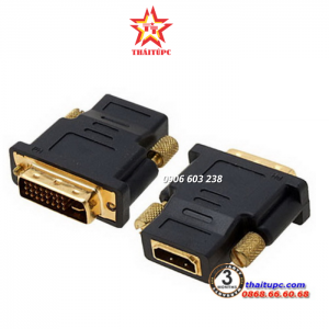 Đầu chuyển DVI 24-1 (cái) - HDMI (đực)
