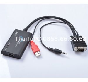 Cáp VGA -> HDMI + AV + USB Nguồn Z-Tek (ZE 577A)