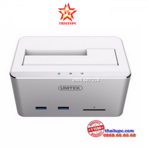 HDD Dock Unitek 2.5 3.5 sata 6G + Hub + Card SD Unitek Y-1092 (3.0)