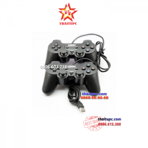 Tay game USB đôi có rung