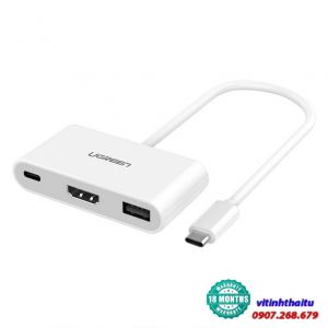 Cáp chuyển USB Type C sang HDMI + USB 3.0 Ugreen 30377