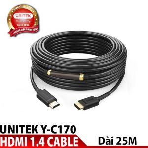 Cáp HDMI  Unitek chính hãng cao cấp (25m) (Y-C 170M)