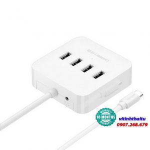 Cáp chuyển Ugreen 30316 USB-C (TypeC) sang 4 cổng USB 3.0