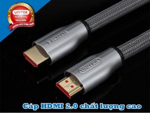 Cáp HDMI Unitek chính hãng cao cấp 2.0(3m) (Y-C 139RGY)