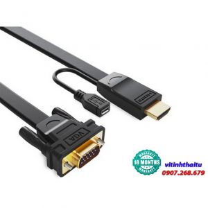 Cáp chuyển đổi HDMI sang VGA dài 3m cao cấp Ugreen 40232
