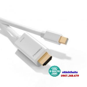 Cáp Mini DisplayPort (Thunderbolt) to HDMI dài 3M độ phân giải 4K Ugreen 10453 chính hãng Màu Trắng