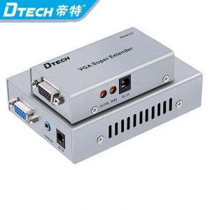 BỘ NỐI DÀI VGA + Audio (100M) -> LAN DTECH DT-7020