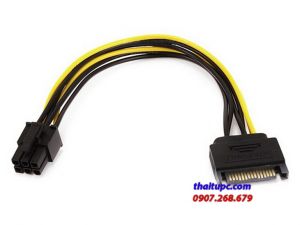 Cáp Chuyển Đổi Nguồn SATA Sang IDE 6Pin