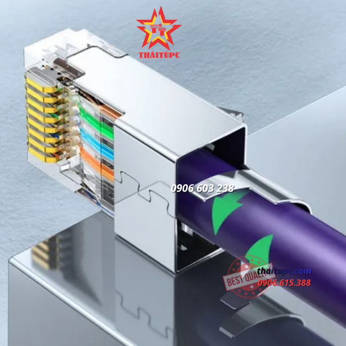 Hạt mạng RJ45 Cat6a/Cat7 hộp 10pcs chính hãng Ugreen 50634 cao cấp (2 mảnh) Hạt mạng RJ45 Cat6a/Cat7 hộp 10pcs chính hãng Ugreen 50634 cao cấp (2 mảnh)