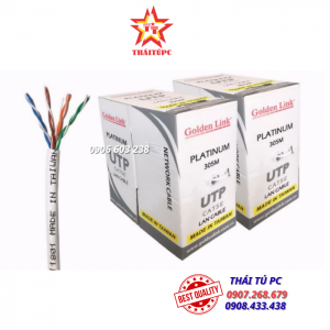 CÁP MẠNG GOLDEN LINK PLATINUM UTP CAT 5E 100M – MÀU TRẮNG TW1101-100 (MADE IN TAIWAN) (GL01023)